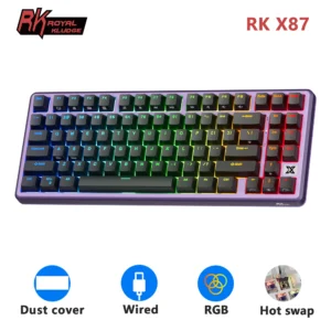 RK Royal Kludge X87 Hot-Swappable Mechanical Keyboard