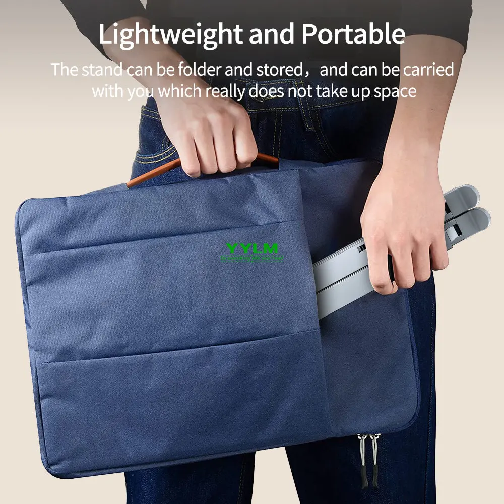 YYLM Aluminium Laptop Stand, Adjustable and Foldable, view 5